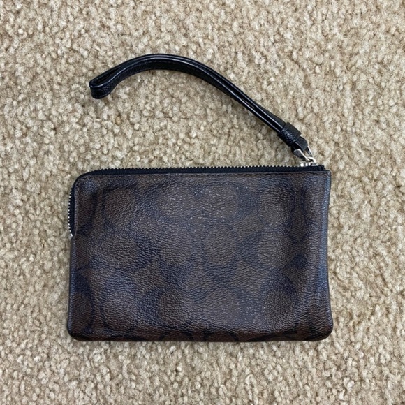 Coach Metallic Colorblock Signature Wristlet - Picture 2 of 3